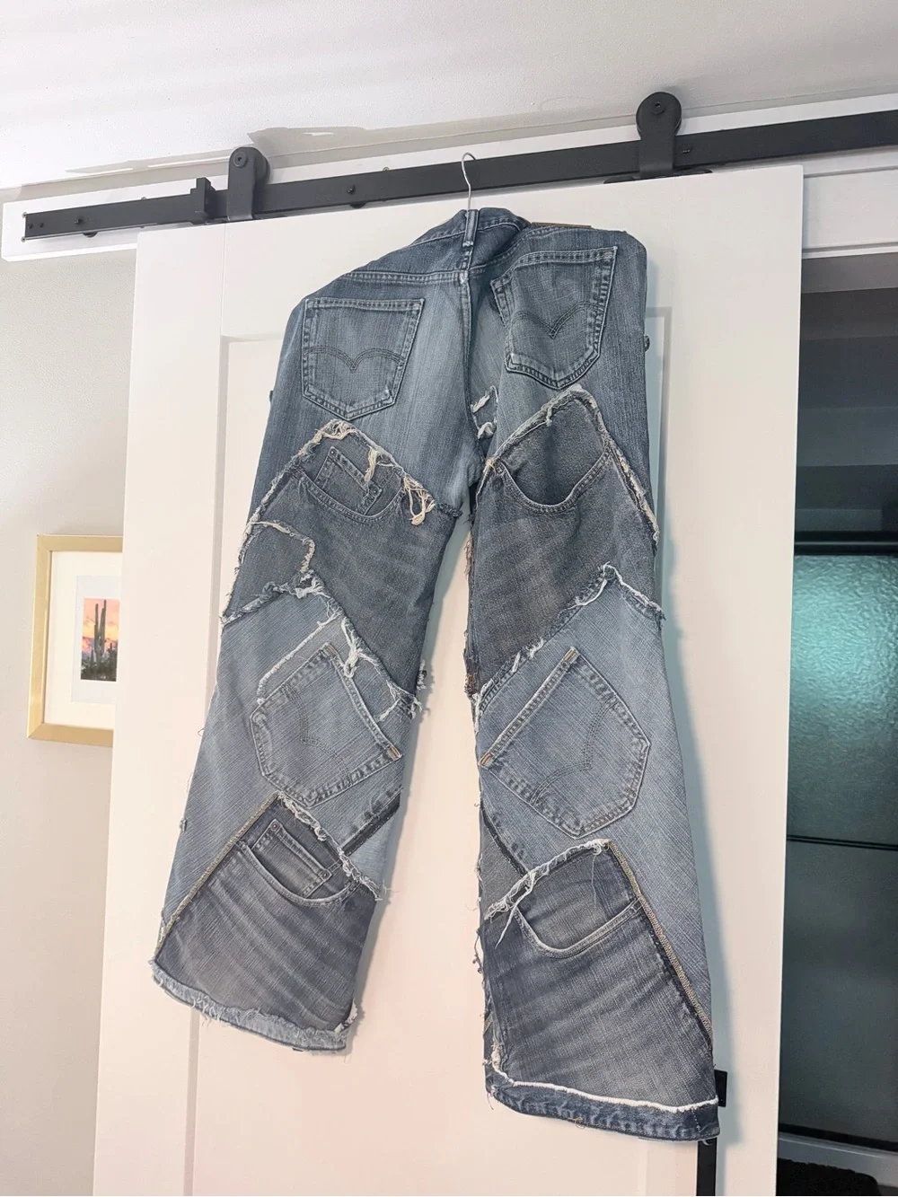 Jaded Gypsy Patch Jeans L/XL never worn - Picture 4 of 4